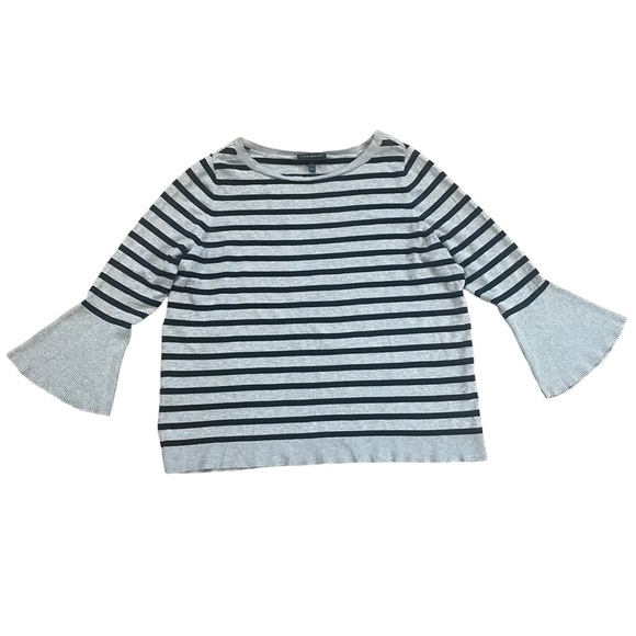 Lane Bryant Stripe Bell Sleeve Sweater Top Sz 18/20 - Picture 3 of 10